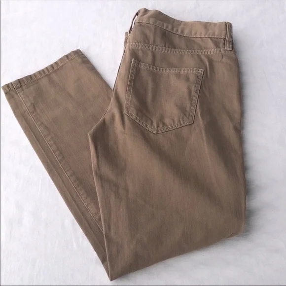 Ann Taylor Women's Boyfriend Jeans in Tan 26/2 - Picture 3 of 9